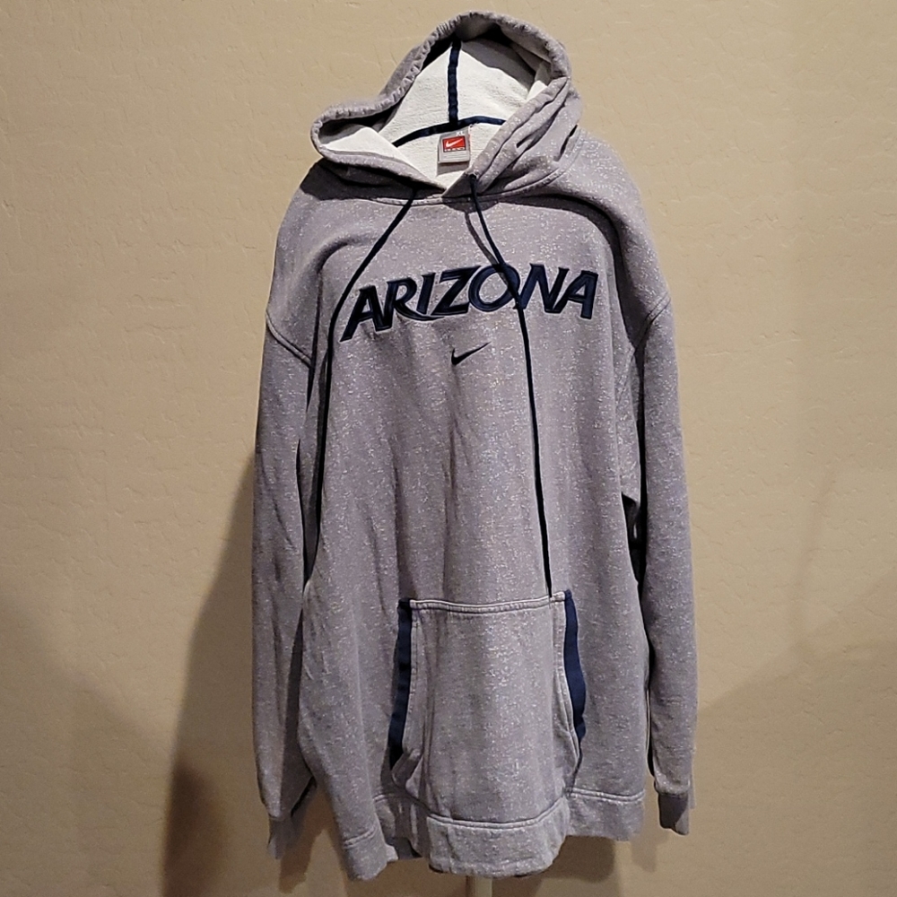 Nike Center Swoosh Script Spellout Patch Hoodie - image 1